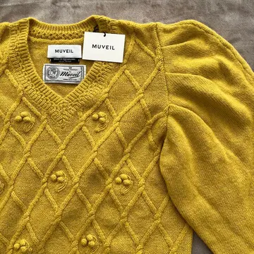 뮤베르 스즈란 편직 니트 풀오버 38 머스타드