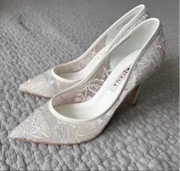 [ DIANA 자수 튤 펌프스 ] 23.5cm 브라이덜 신발