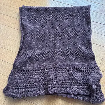 MARGARET HOWELL 브라운 니트 머플러