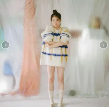 pamm 투명한 공기 체크 니트