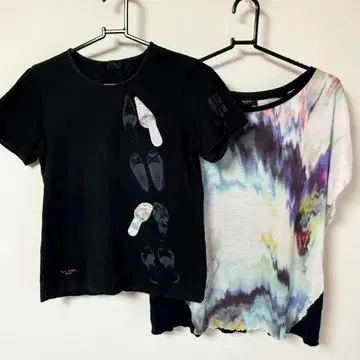 폴스미스 여성용 반팔 T셔츠 2장 세트 묶음 판매