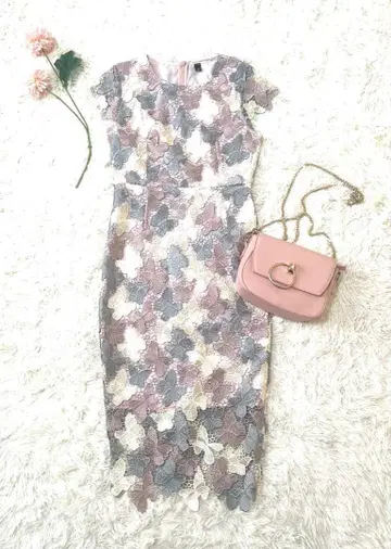 11.salang 나비 자수 레이스 원피스