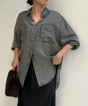 [ 새상품 ] Jena espace merveilleux 텐셀 데님 셔츠