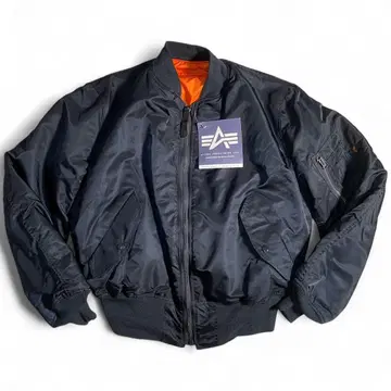 90s USA제 미사용 택 포함 알파인더스트리 MA-1 기장 짧음