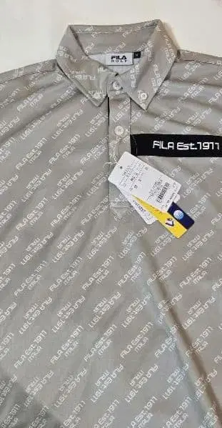 골프웨어 남성용 FILA Est. 1971 피케 셔츠 베이지