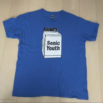 소닉 유스 T셔츠 XL 파랑