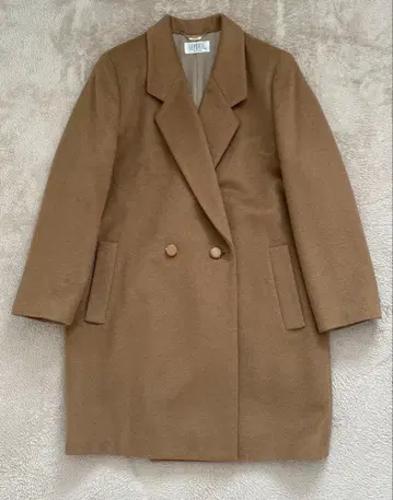 울 코트 베이지 여성용