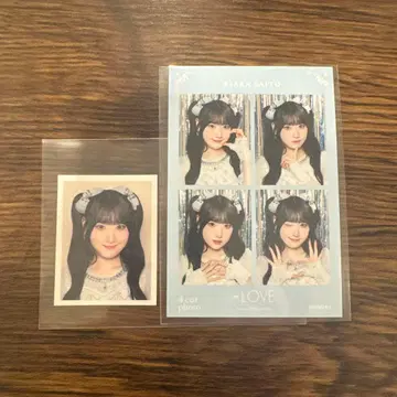 =LOVE 이코러브 사이토 지아라 4컷 사진 ID 사진