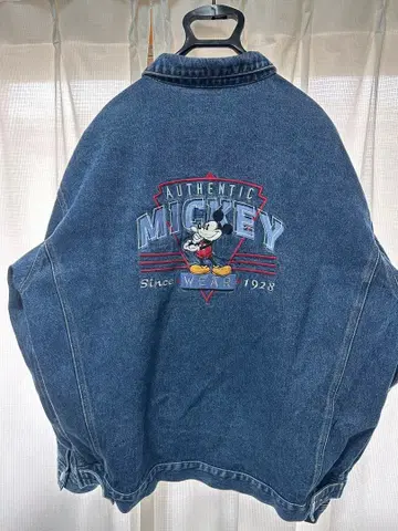 90s Disney 미키마우스 데님 자켓 XL 구제 의류