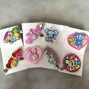 나루미야 캐릭터즈 러버 클립 액세서리 8개 세트