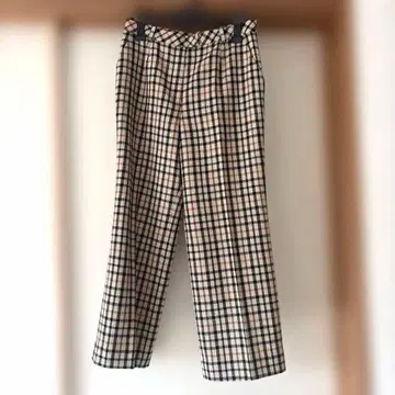 닥스 닥스 체크 팬츠 바지 모 100% 42 사이즈