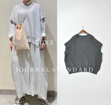 LUXE 저널 스탠다드 COTTON 아제 크루넥 베스트