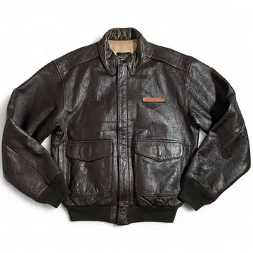 Avirex 아비렉스 a-2 가죽 자켓 가슴 택