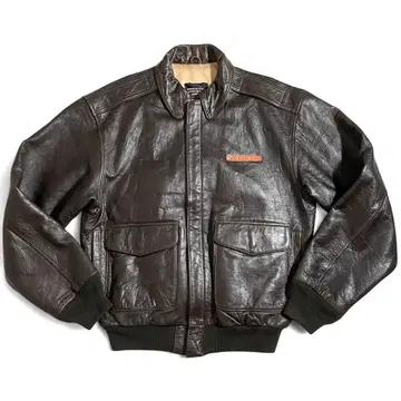 아비렉스 A-2 플라이트 자켓 가죽 자켓 가슴 택