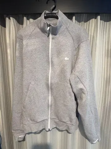 LACOSTE 그레이 집업 트레이닝복 US L