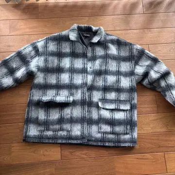 Beno 체크 무늬 자켓 M 사이즈 그레이 계열