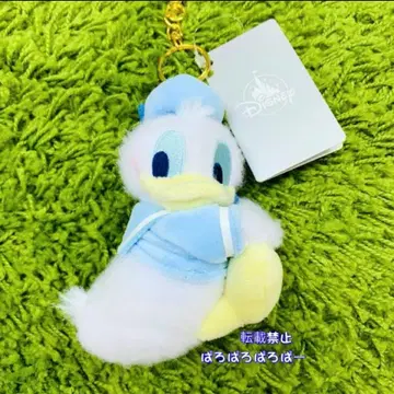 디즈니 도날드 봉제 인형 키링 MOKOMOKO