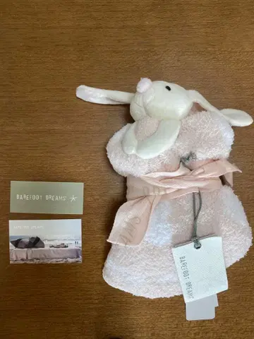 BAREFOOT DREAMS 토끼 봉제 인형 포함 담요