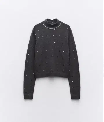 ZARA 모조 진주 니트 스웨터