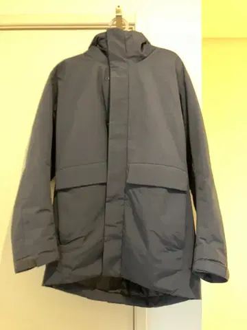 UNIQLO 하이브리드 다운 후드티 S 네이비