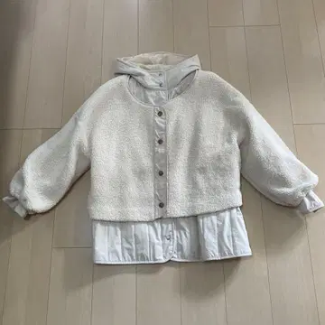 3way 아이보리 자켓 보아 자켓