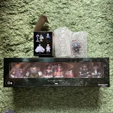 파이널 판타지 7 리버스 복권 D상 미니 피규어 7개 + G상 시드
