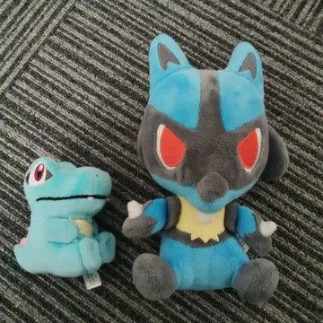 포켓몬 포켓인형 루카리오 와니노코 봉제 인형 세트