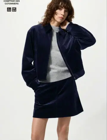 UNIQLO 코듀로이 미니 스커트 M