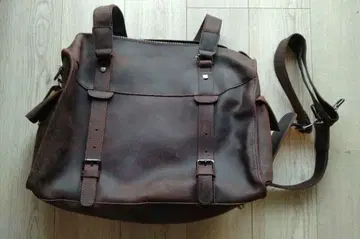 가죽 숄더백 브라운