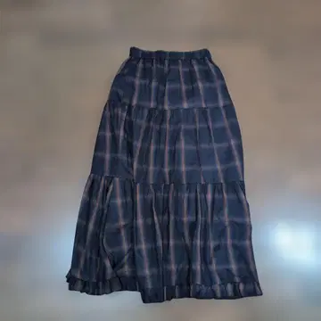 완판템 디스코트 옴브레 체크 스커트