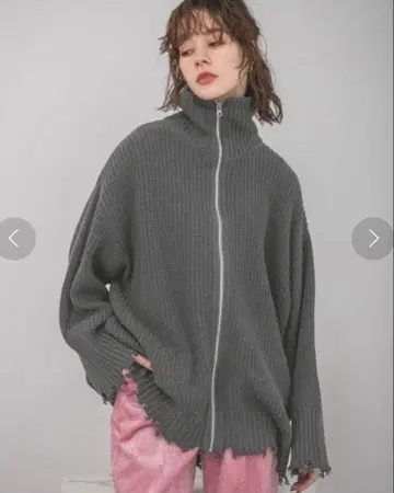 JEANASIS 지나시스 5G 아제 크러쉬 ZIP 가디건