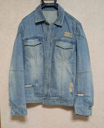 HYSTERIC GlAMOUR 데미지 디자인 데님 자켓 F