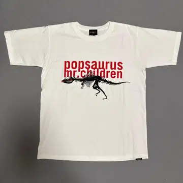 Mr.Children popsaurus 2001 티셔츠 화이트