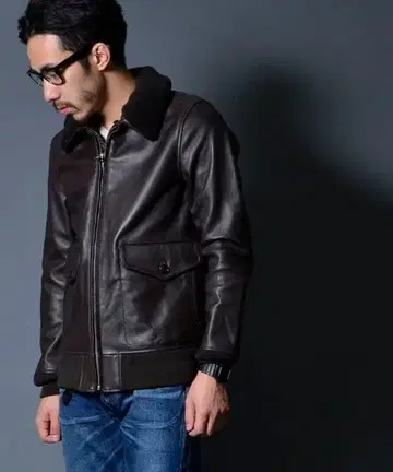 AMERICAN RAG CIE 2WAYG1 가죽 자켓 2 블랙