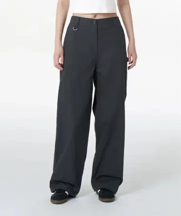 무신사 다크 그레이 와이드 팬츠