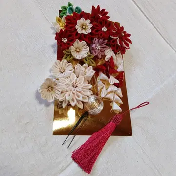 꽃 모티브 일본 의류 머리 장식