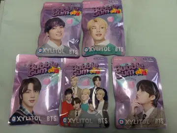 BTS 버블검 후르츠 믹스 껌 5종 세트