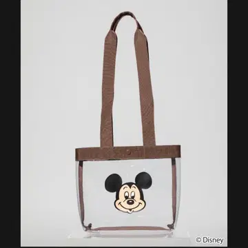 WCJ PVC 미키마우스 클리어 백 브라운