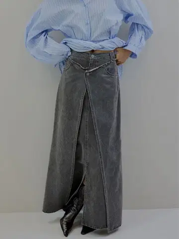 AMERI SYNTHETIC LEATHER WASH WIND SKIRT