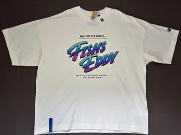 fishs eddy 피쉬에디 반팔 프린트 T셔츠 M 사이즈 화이트
