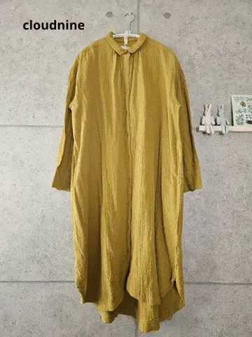 새상품 cloudnine 인도 면 거즈 셔츠 원피스