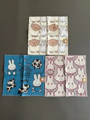 미피 손수건 타월 손수건 3개