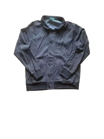 구제 의류 버즈아이 패턴 블루종