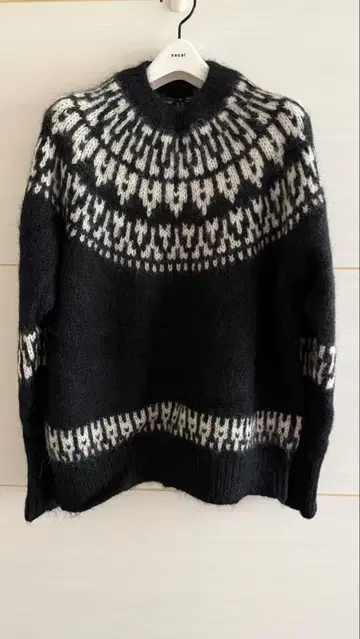 BATONER 노르딕 무늬 스웨터