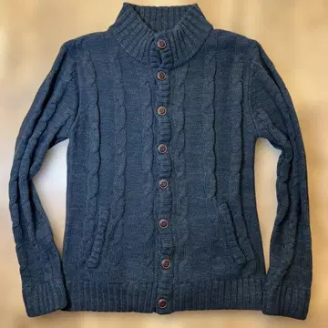 MEN'S-STYLE 다크 블루 가디건