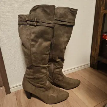 그레이스 스웨이드 롱 부츠