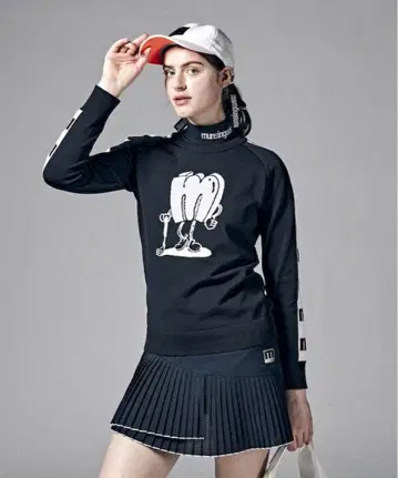 munsingwear 블랙 스웨터 S