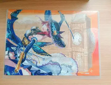 검은 고양이 위즈 메아레스 카페 런치 매트 루리아게하 A3 포스터