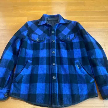 할리우드 런치마켓 울 체크 CPO 셔츠 자켓 사이즈 3