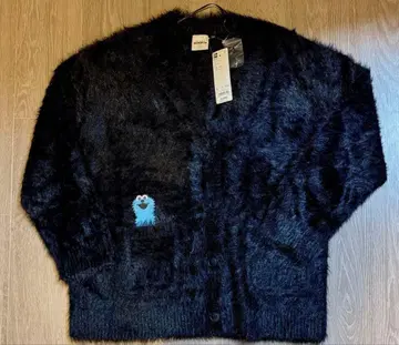 퍼펫 스 오버 사이즈 가디건 블랙 S 사이즈 GU